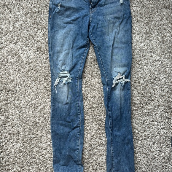H&M Other - H&M Blue Skinny Jeans with Vintage Distressing